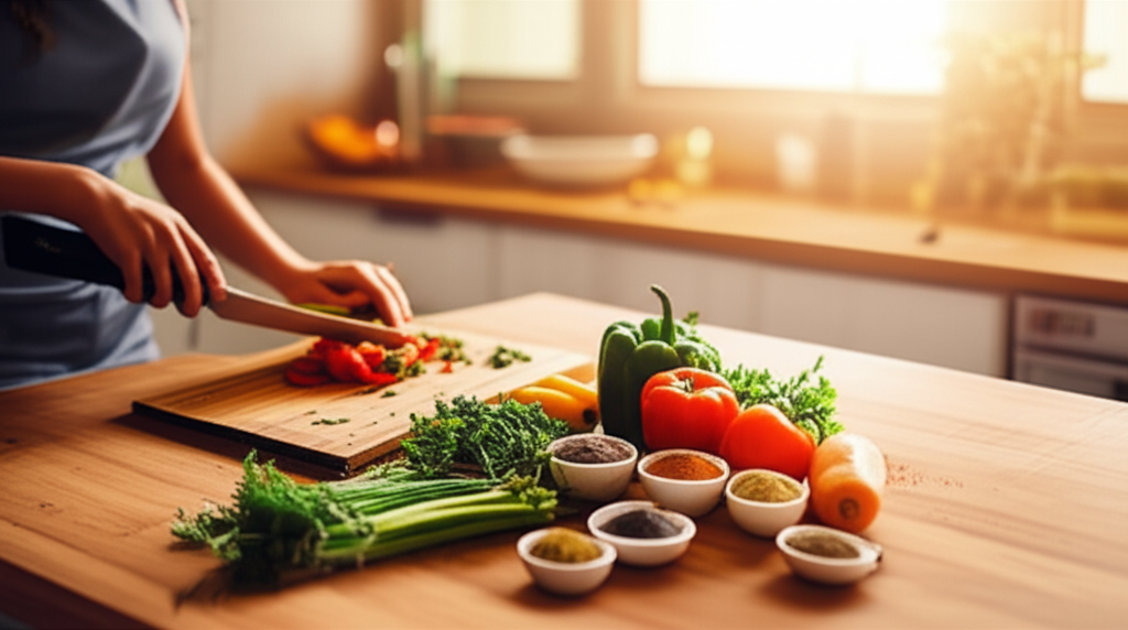 美味しい料理の背景